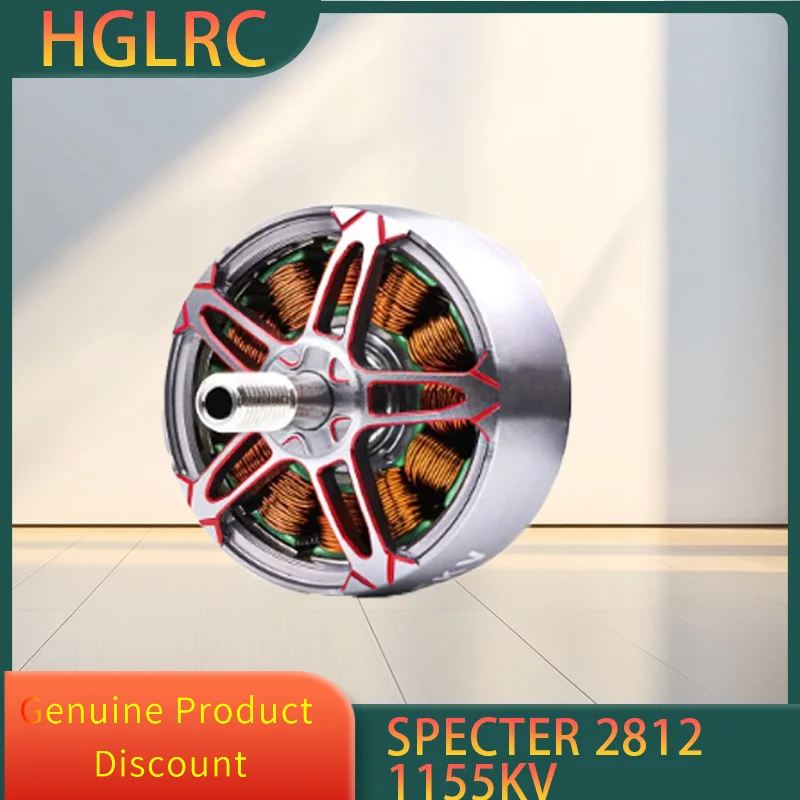 

HGLRC SPECTER 2812 1155KV Бесщеточный двигатель 4-6S LiPo для FPV Дрон дальнего действия DIY Запчасти