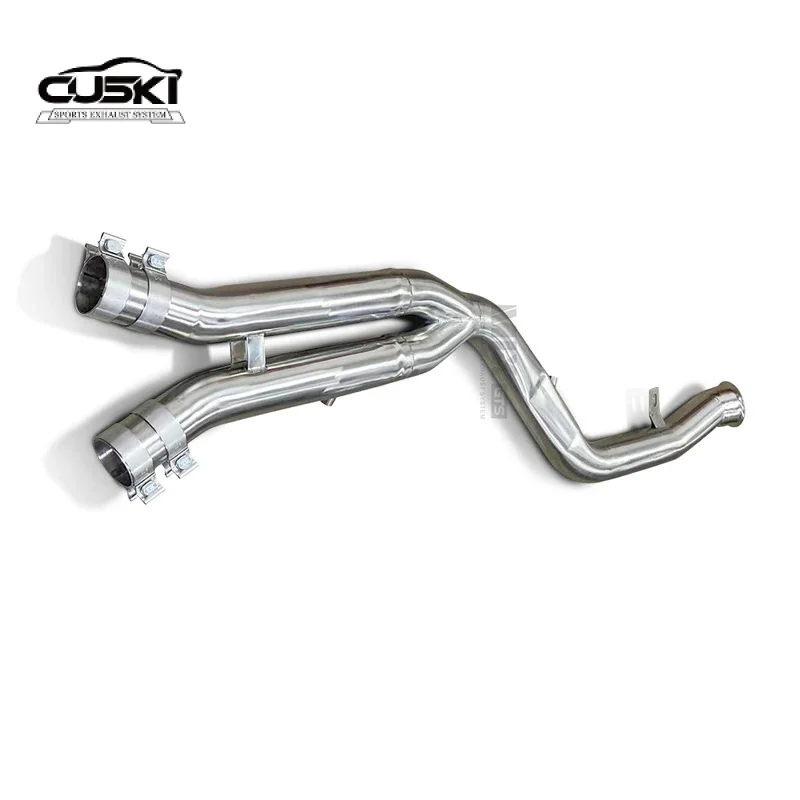 Midpipe with Resonator for Toyota Supra A90 3.0T 3.0T 2019-2023 Stainless Steel Exhaust to Improved Exhaust Performance