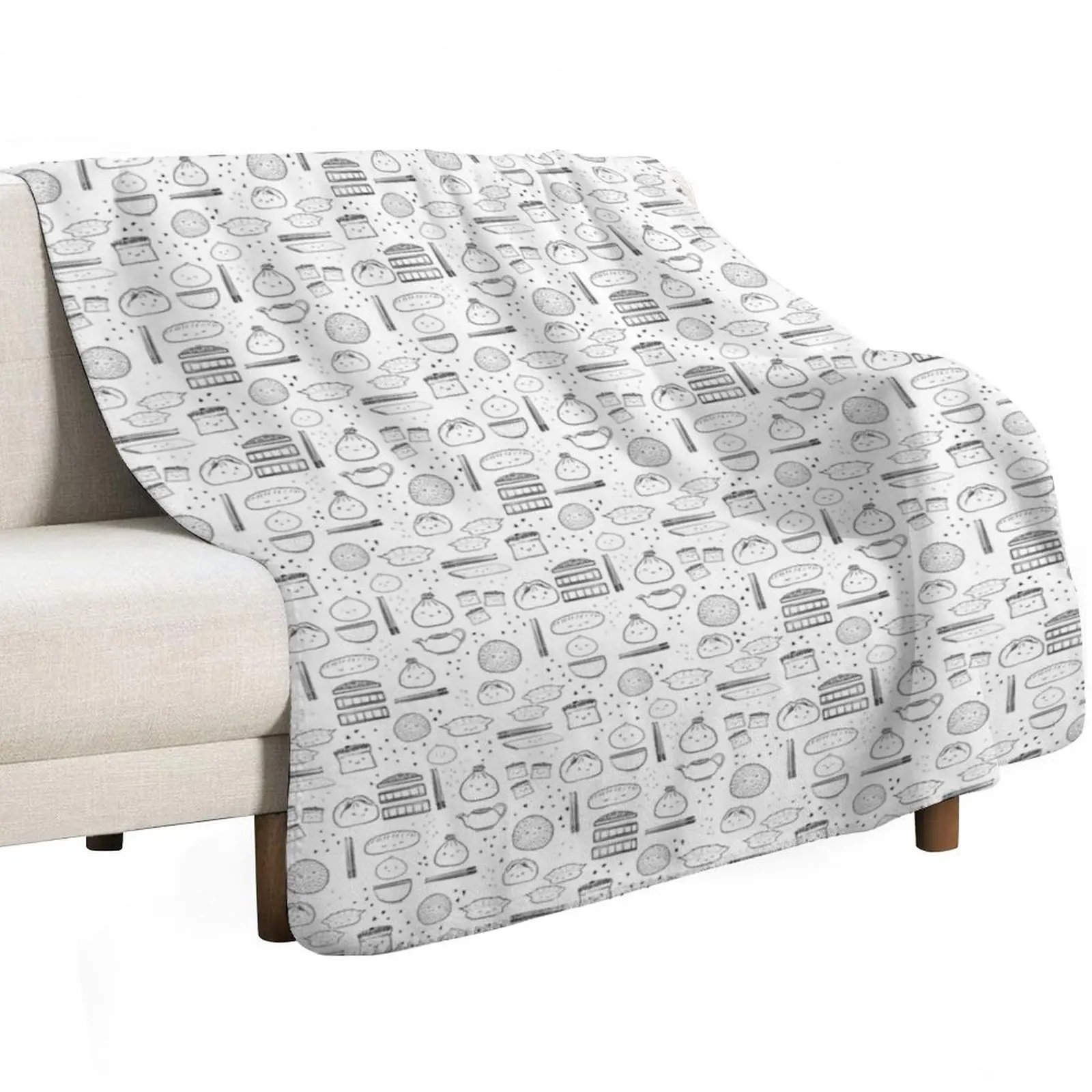 Dim Sum Delights Throw Blanket sofa bed Picnic Luxury warm winter Sofa Weighted Blankets
