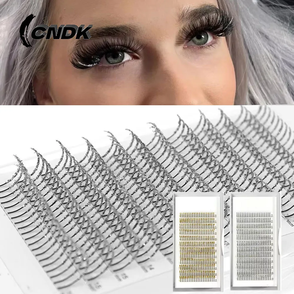 

Fashion Glitter shiny Lash Extensions D Curl 10-16mm Faux Mink Individual Lash Extensions Cosplay False Eyelashes Professional