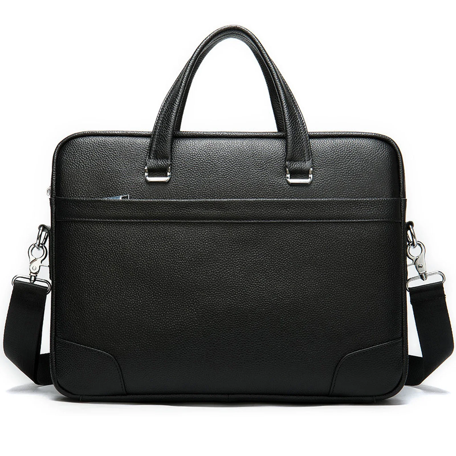Nuevo bolso de negocios de cuero de diseñador para hombre, bolso de negocios para ordenador portátil de piel de vaca auténtica, maletín para hombre, bolso de negocios de lujo