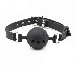 3 Sizes Soft Safety Silicone Open Mouth Gag Ball Bdsm Bondage Slave Ball Gag Erotic Sex Toys For Woman Couples Adult Sex Games