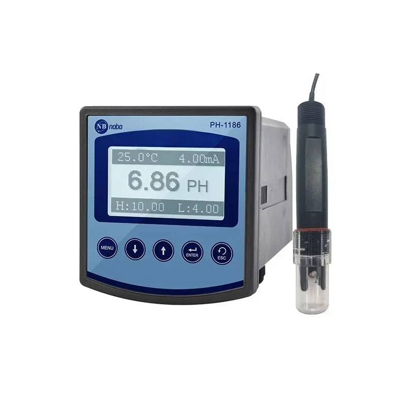 NOBO  PH-1186 Online Industrial Water Control pH Meter OEM Customized Support Industrial Dosing Controller pH Meter