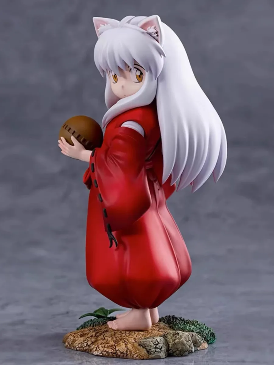 Anime Inuyasha Figures Cute Inuyasha Sesshoumaru Action Figures Children's Standing InuYasha PVC Model Collection Toys Gifts