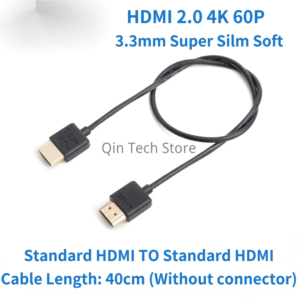3.3Mm Siêu Silm Mềm Cáp HDMI Cho GH5 BMPCC 4K PS4 C700 C200 Atomos NinjaV