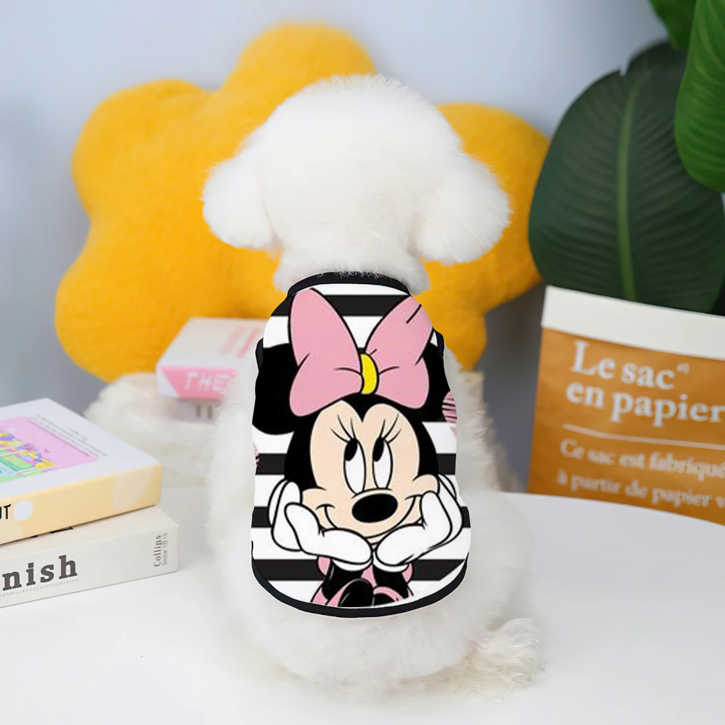 Minnie Mickey Elements Puppy Summer Clothes Chihuahua Pet Dog Clothes Vest Supplies Products Home Garden