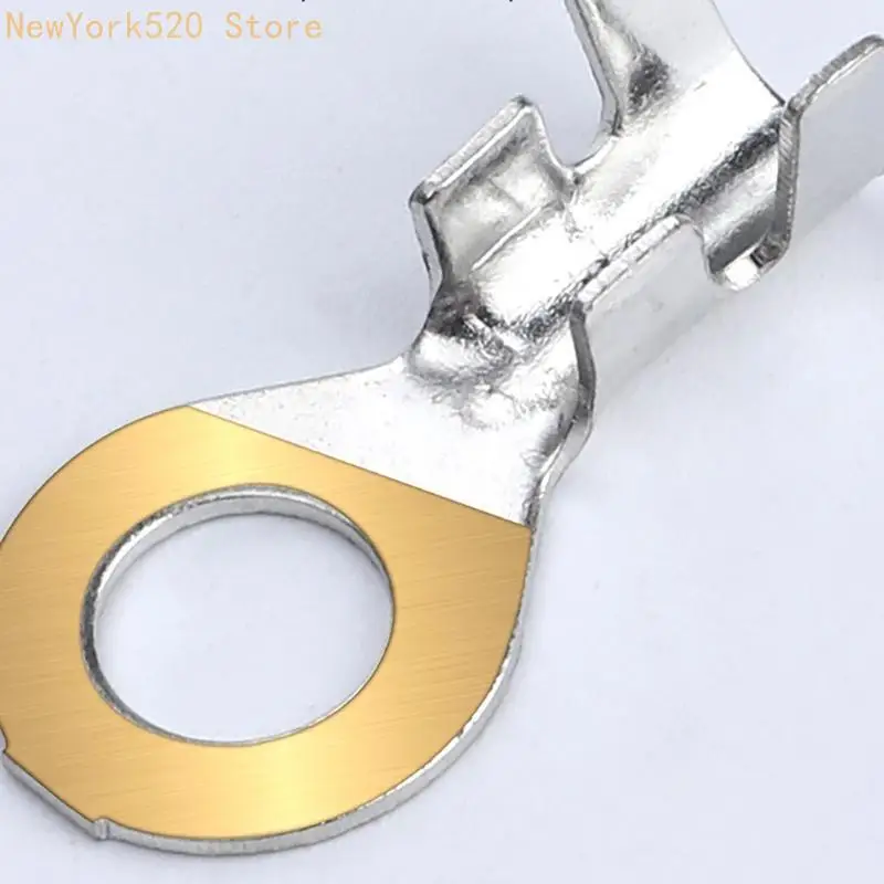 Pack of 100 Round Crimps Terminals Connectors for Secure Electrical Wiring N84C