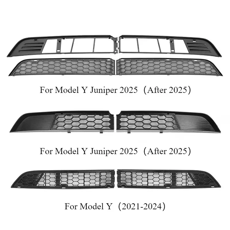 

Для Tesla Model Y/Y Juniper 2025, передняя решетка, защитная решетка, вставки, сетка, сетка от насекомых, вентиляционная крышка, бампер, сетчатый фильтр