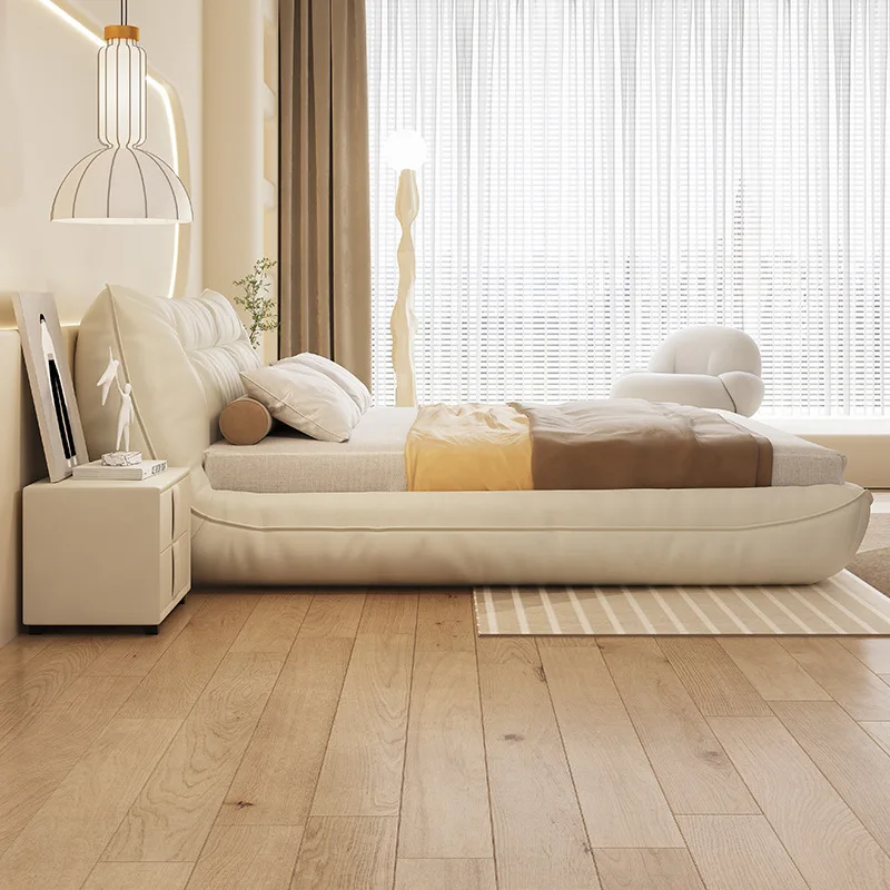 White Elegant Double Bed Couples Items Australia Frame Floating Double Bed Adults Storage Cama Matrimonial Furniture Home