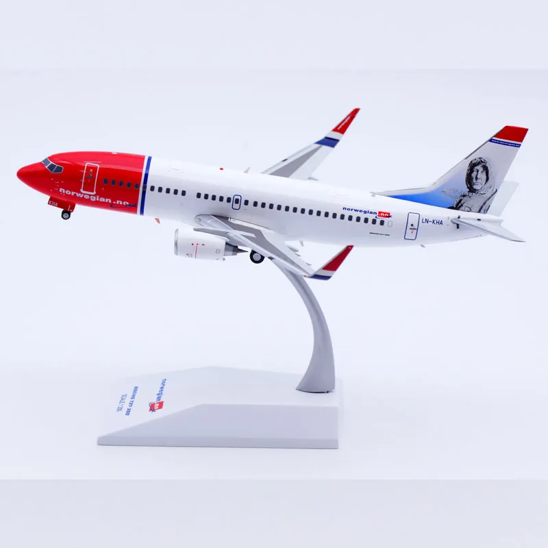 Xx20177 Gelegeerd Verzamelvliegtuig Cadeau Jc Wings 1:200 Noorse Luchtshuttle Boeing B737-300 Diecast Vliegtuig Jet Model LN-KHA