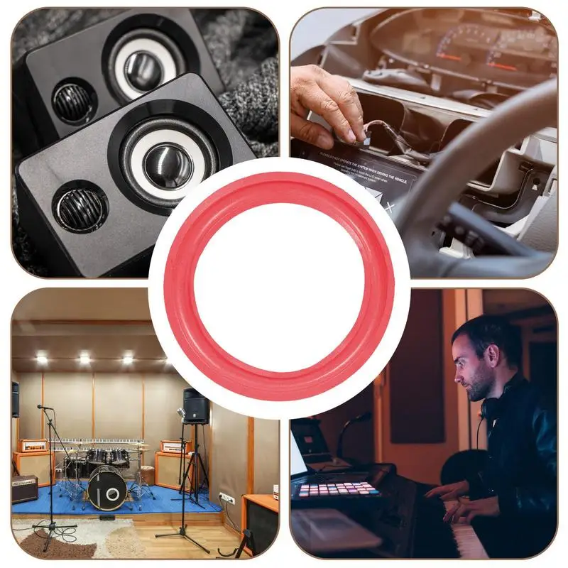 Speaker Foam Edge Surround Rings Elastic Speaker Edge Rubber Rings Folding Ring Stretchy Edge Replacement Kit Woofer Edge For