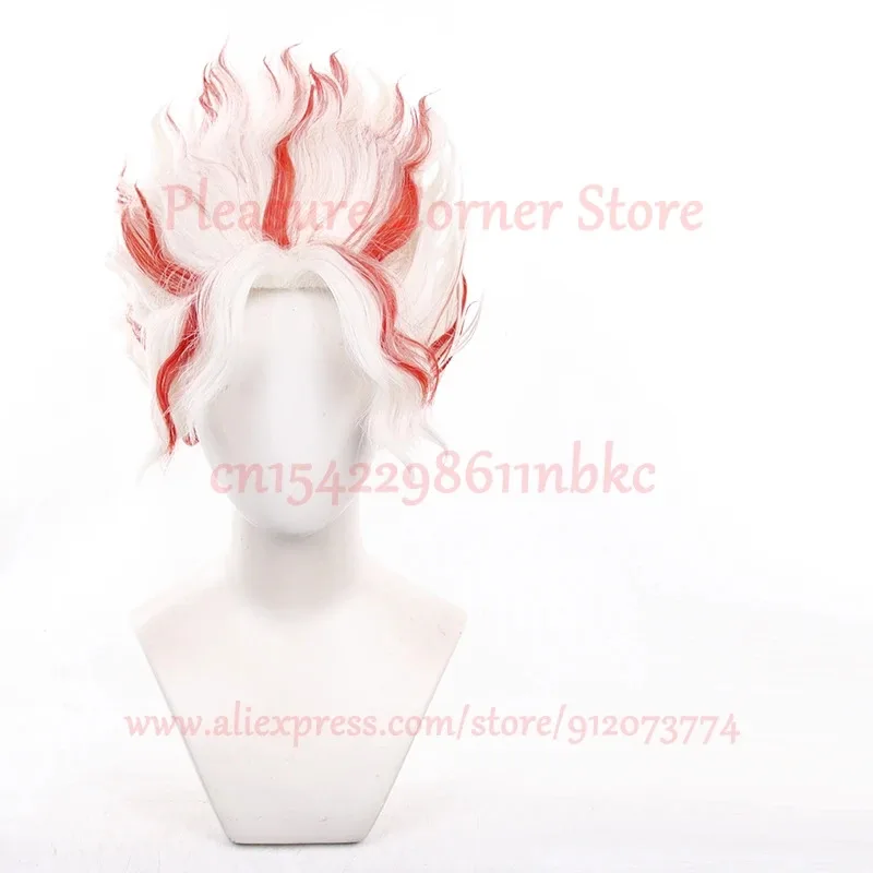 Candy 2025Okarun Occult Kun Cospaly Wig Anime Dandadan Glasses Okarun Ken Takakura Cosplay White Red Short Heat Resistant Cospla