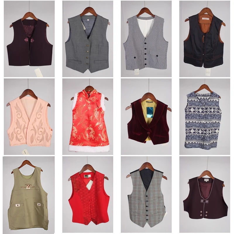 

Винтажный художественный ретро женский жилет с цветочным принтом, одежда для подержанной руки, весна-лето, японский лоскутное шитье среднего возраста