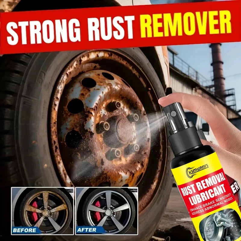 New Heavy-Duty Rust Remover | Fast Metal Polisher & Rust Converter for Car Wheel Hubs / Rust Stains, Rim & Hub Treatment, Suit