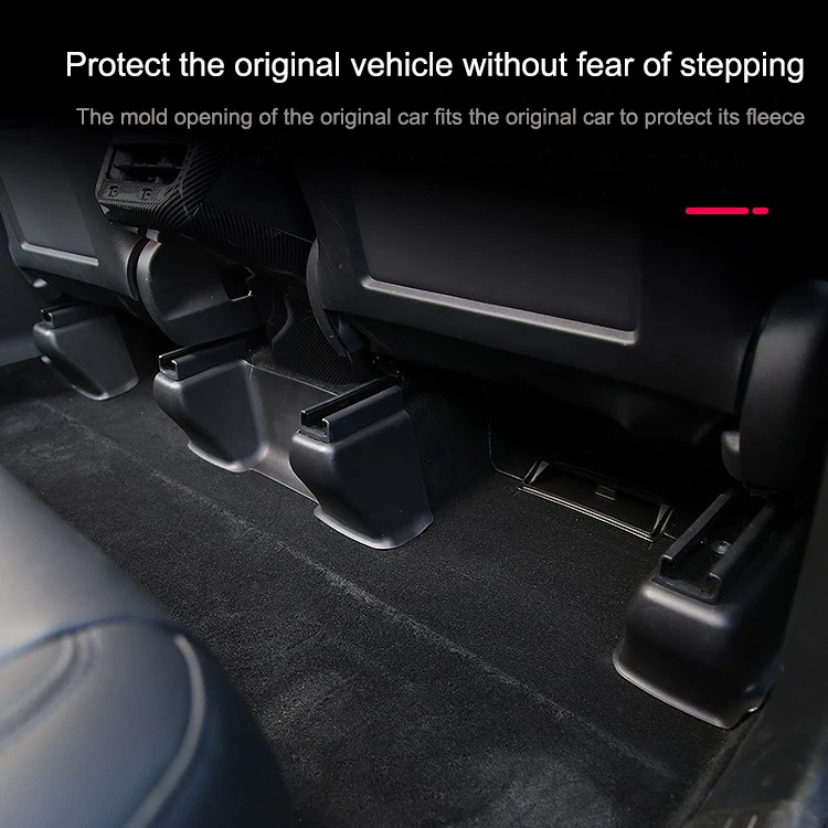 For Tesla Model Y 2021-2023 Under Seat Corner Guard Front Rear Seat Slide Rails Protector Cover Anti-Kick Decor Protection Shell