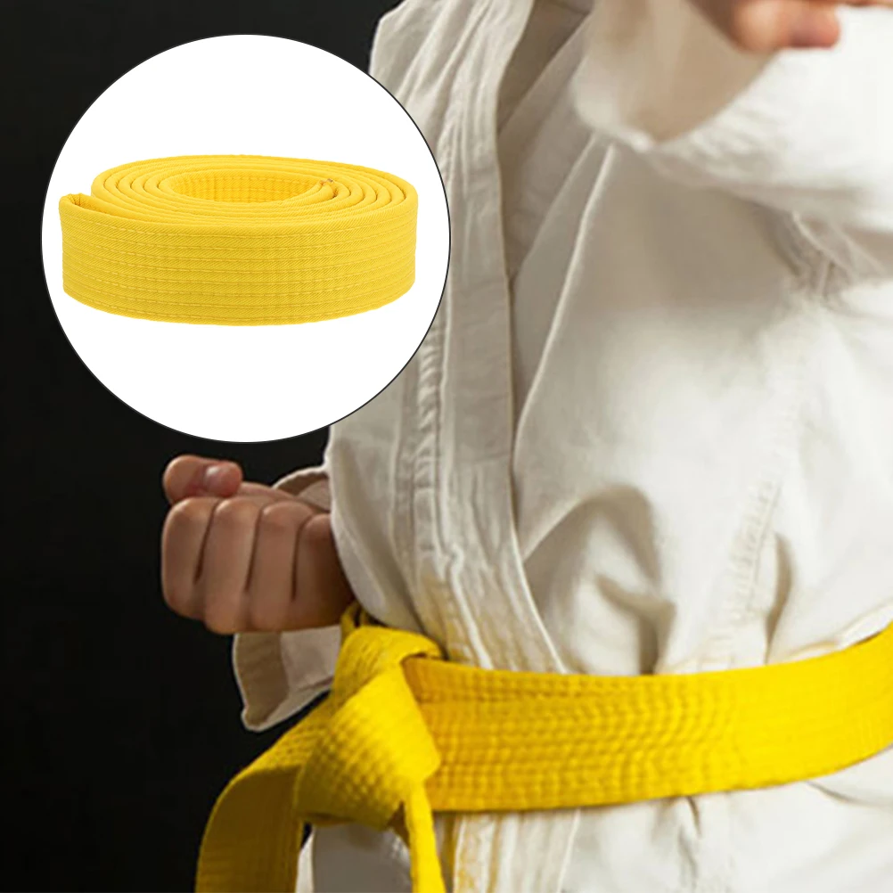 

Belt Taekwondo Karate Cotton Waist Band Martial Art Training Lightweight Comfortable Yellow Practice Gear Men abrasion resistant