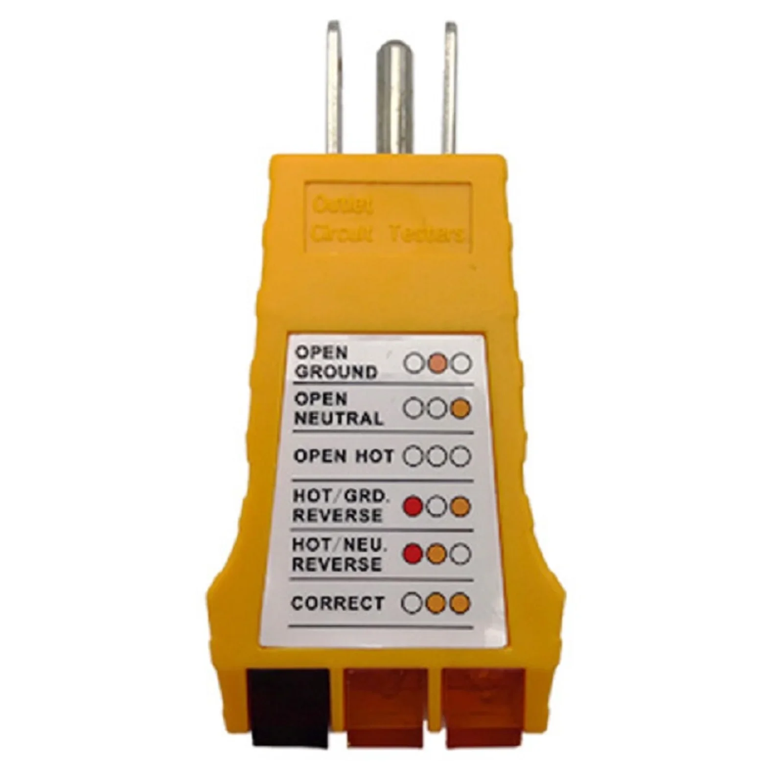 Testeur de sécurité de prise enfichable, connexions de câblage incorrectes abrasives, affichage de la lumière LED, inspection facile et IMAInspection