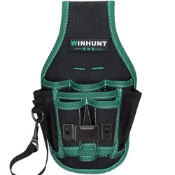 WINHUNT Durable Tool Waist Bag with Belt Hardware Tools Storage Portable Organizer Pouch for Carpenter Electrician Tools