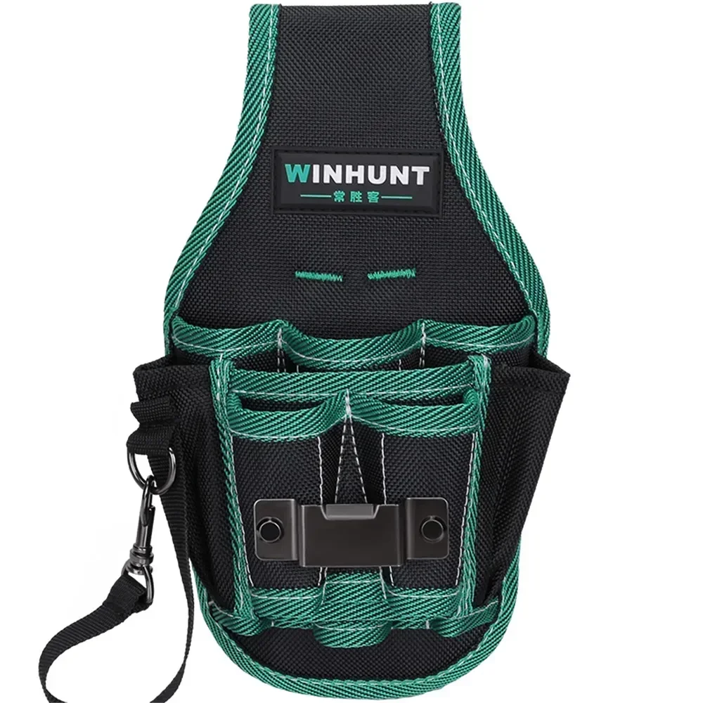 WINHUNT Durable Tool Waist Bag with Belt Hardware Tools Storage Portable Organizer Pouch for Carpenter Electrician Tools
