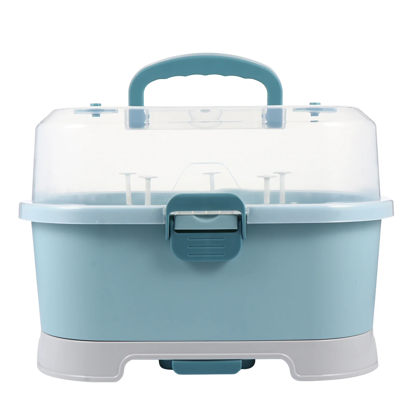 Storage Box Bottles Baby Drying Rack with Cover Racks Organizer Case Drainer Container Travel