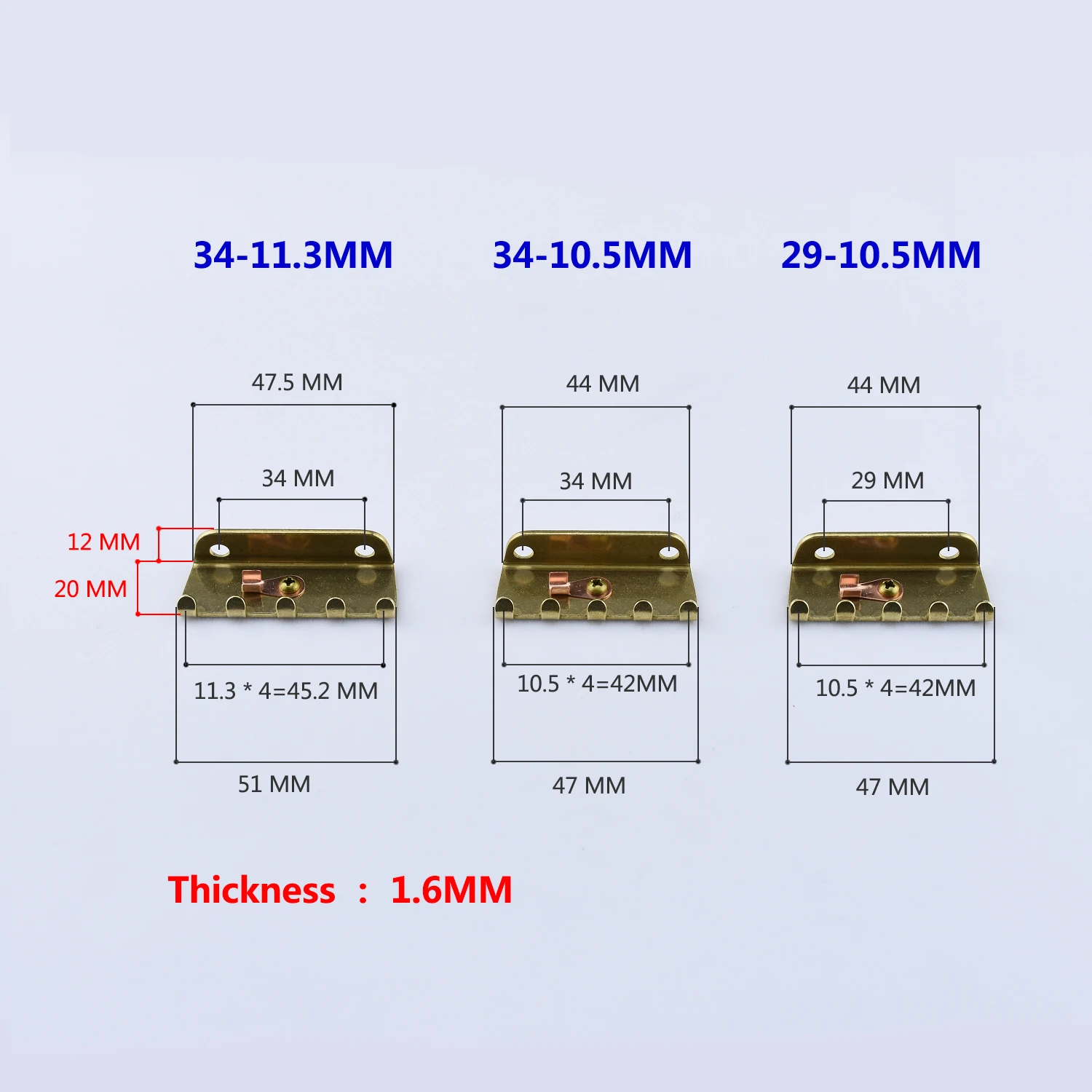 일렉트릭 기타 트레몰로 시스템 브릿지용 황동 트레몰로 스프링 클로, 일본산