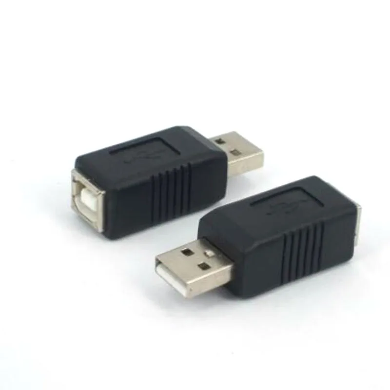 Adapter Electronics USB 2.0 Type A Female to Type B Male Printer Adapter Converter Connector Male to Female Plug D5