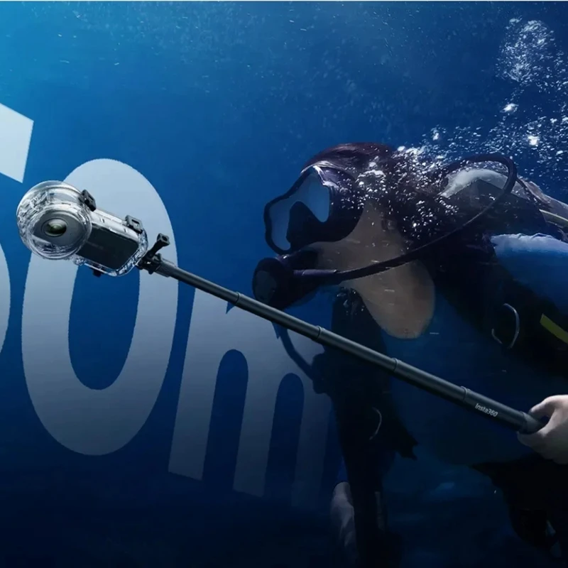 Coque étanche entièrement invisible pour Insta360 Bery, coque de plongée pratique, transparente, portable, questionPortable