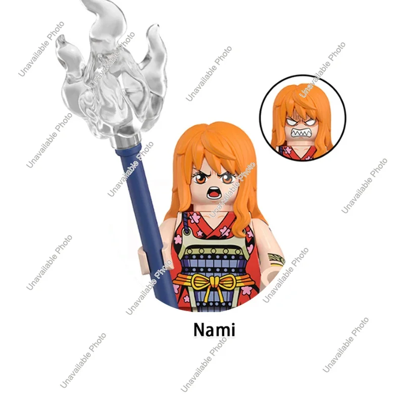 Giocattoli caldi WM6195 Nuovi blocchi di costruzione ONE PIECE Roronoa Zoro Monkey D Rufy Shanks Uta Nico.Robin Nami Jinbe Mini Anime Figure Toy