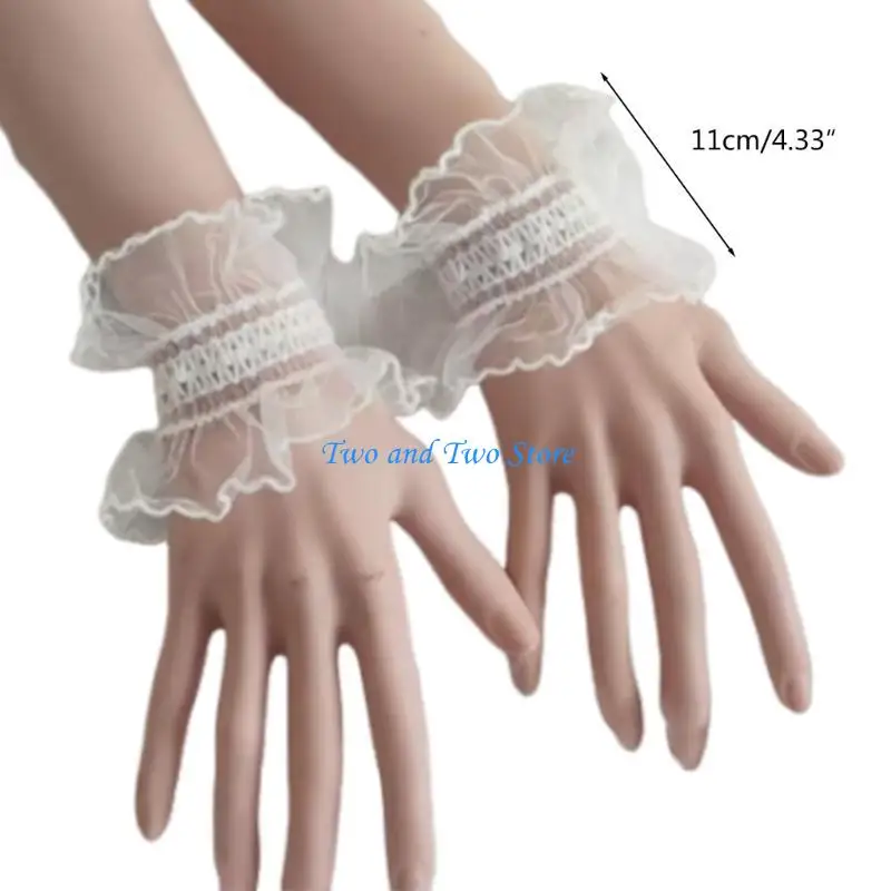 HX6F Cosplay Elastic Decorative Decorative Forune Mounts All-Match Съемные манжеты для девочек