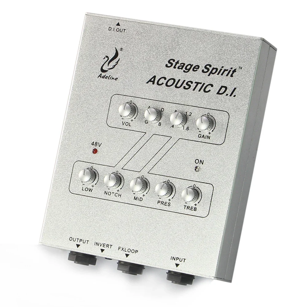 مضخم جيتار TLF Adeline متعدد التضخيم كسب ملحقات الآلات الموسيقية باللون الفضي