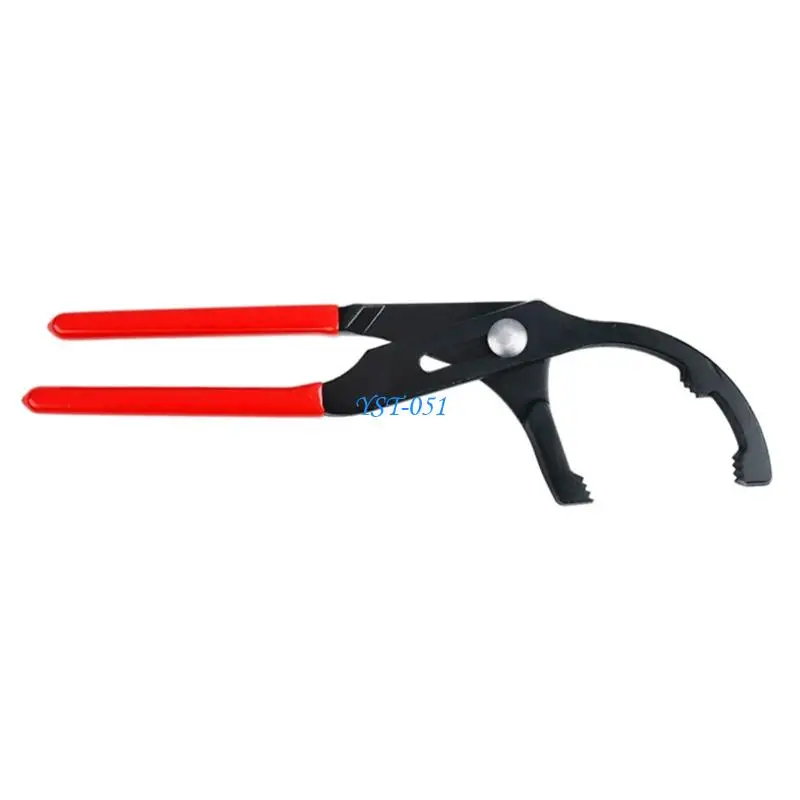 E15A Universal Oil Filter Wrench Clamp Tool 8/12Inch Alloy Construction Ergonomi