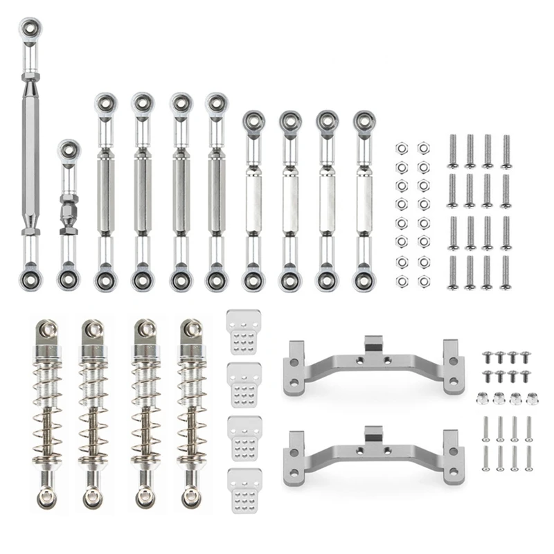 المعادن توجيه ربط قضيب سحب قضيب يتصاعد امتصاص الصدمات مجموعة ل MN D90 MN-90 MN99S 1/12 RC ترقية السيارات الملحقات