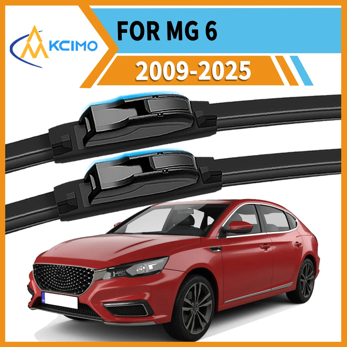 Fahren Sie sicher unter allen Bedingungen: 2 Stück Wischerblätter für MG 6 2009-2025 – Ganzjahresleistung, klare Sicht, einfache Installation