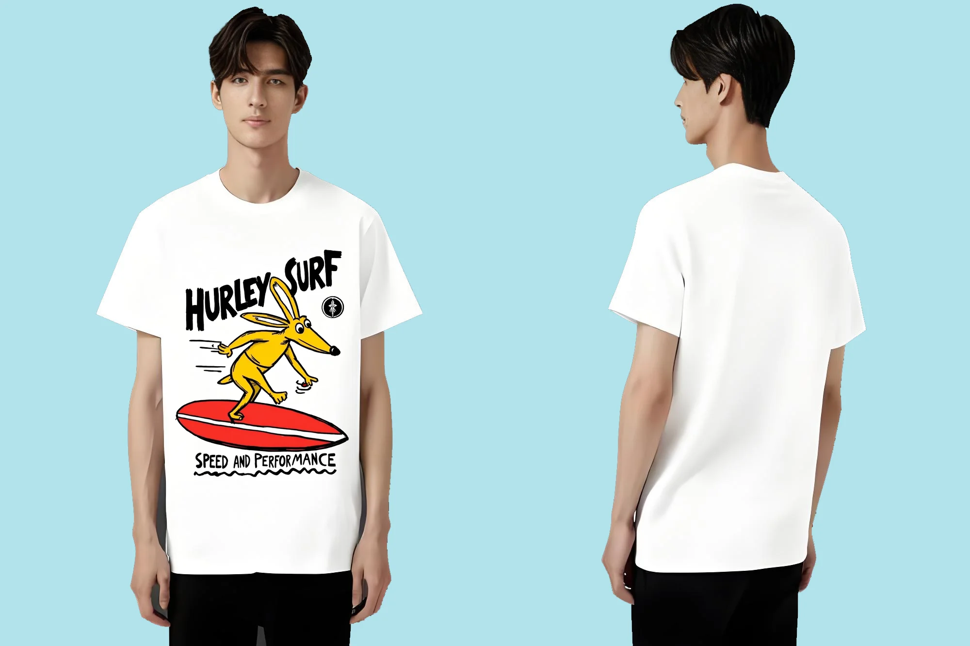 

latest fashionable casual simple and loose pure cotton short-sleeved shirt in 2025 featuring trendy letters and kangaroo prints