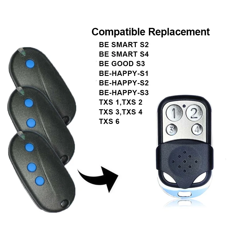 For SEAV 433.92mhz Fixed Code SMART S2 /BE SMART S4/ BE GOOD S3/ HAPPY-S1 Garage Door Remote Controlباب المرآب التحكم عن بعد