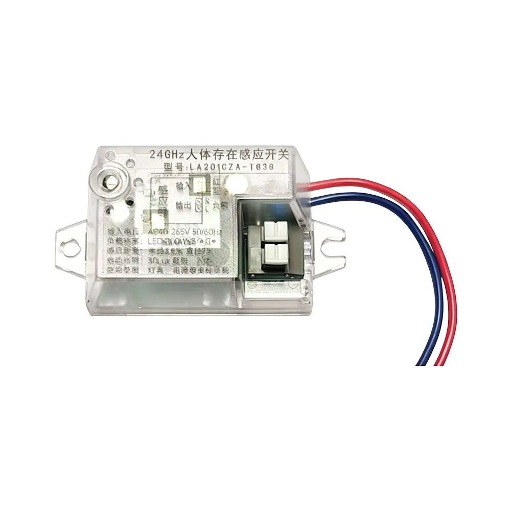Light Sensitive Radar Presence Sensor Switch Transparent Shell Auto On Off Motion Detection Module Energy Saving
