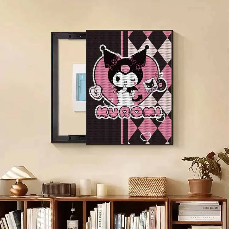 Sanrio DIY pełny diamentowy obraz diamentowy anioł Hello Kitty mozaika zestaw do szycia krzyżykowego salon dekoracja sypialni malowanie