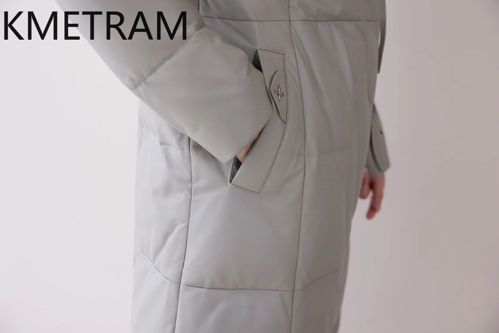 Pufferjacke aus 100 % Schaffell für Damen, hochwertiges echtes Leder, lange Daunenmäntel, 2025, Winterkleidung für Damen, Пухок Ж Diego Andreas