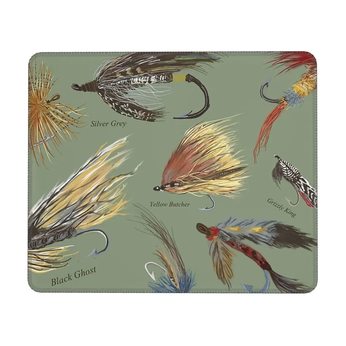Fly Fishing With Hand Tied Flies Multi-size Mouse Pad Computer Keyboard Mouse Mat Gamer PC Laptop Desk MatTable Mats