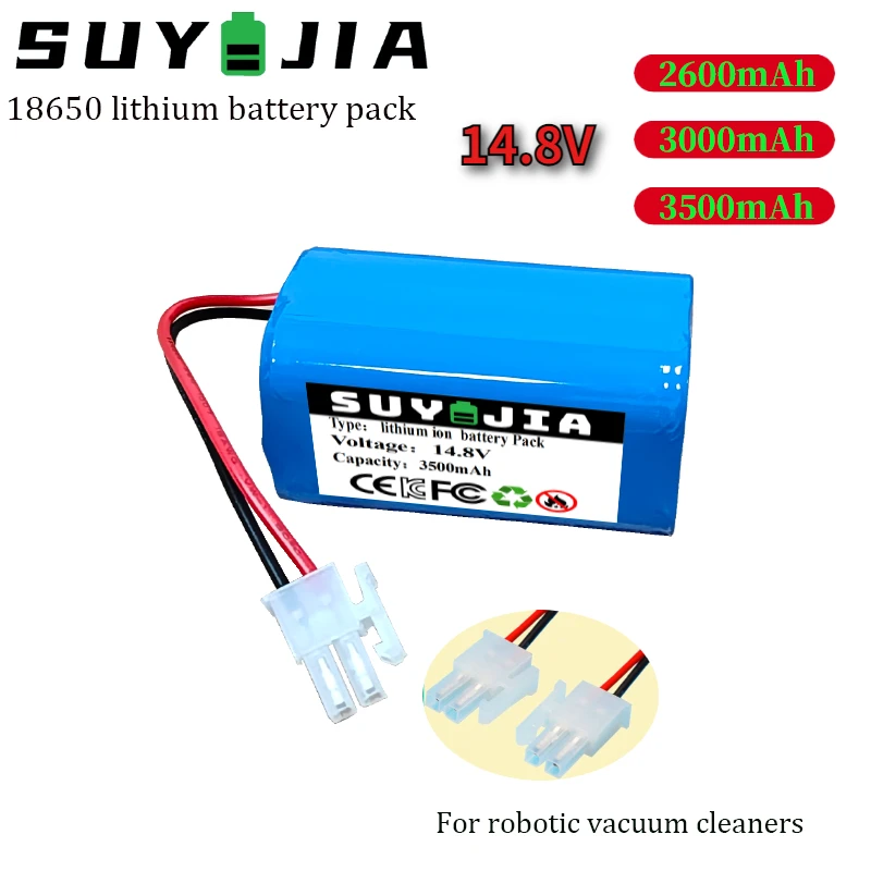 14.8V 3500mAh lithium battery pack 18650 rechargeable for ILIFE A4 A4s V7 V7s Plus robot vacuum cleaner