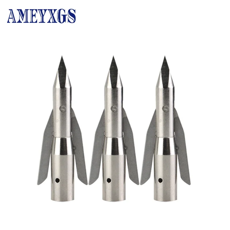 

6/12pcs Archery Fishing Arrowhead Carbon Steel Electroplating OD 10mm Hunting Arrowhead for Outdoor Shoot Fish Accessories