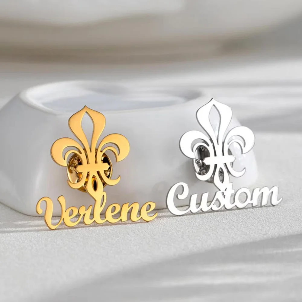 

Customize name brooches, oriole tail flower name brooches, elegant letter jewelry designs, and personalized gifts for him/her