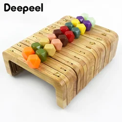 Deepeel-Cabeza de resina con mango de madera, marcos de monedero para bolso, soportes de cierre, hebilla, cierre de beso, accesorios para bolsos DIY, 20x8cm, nuevo