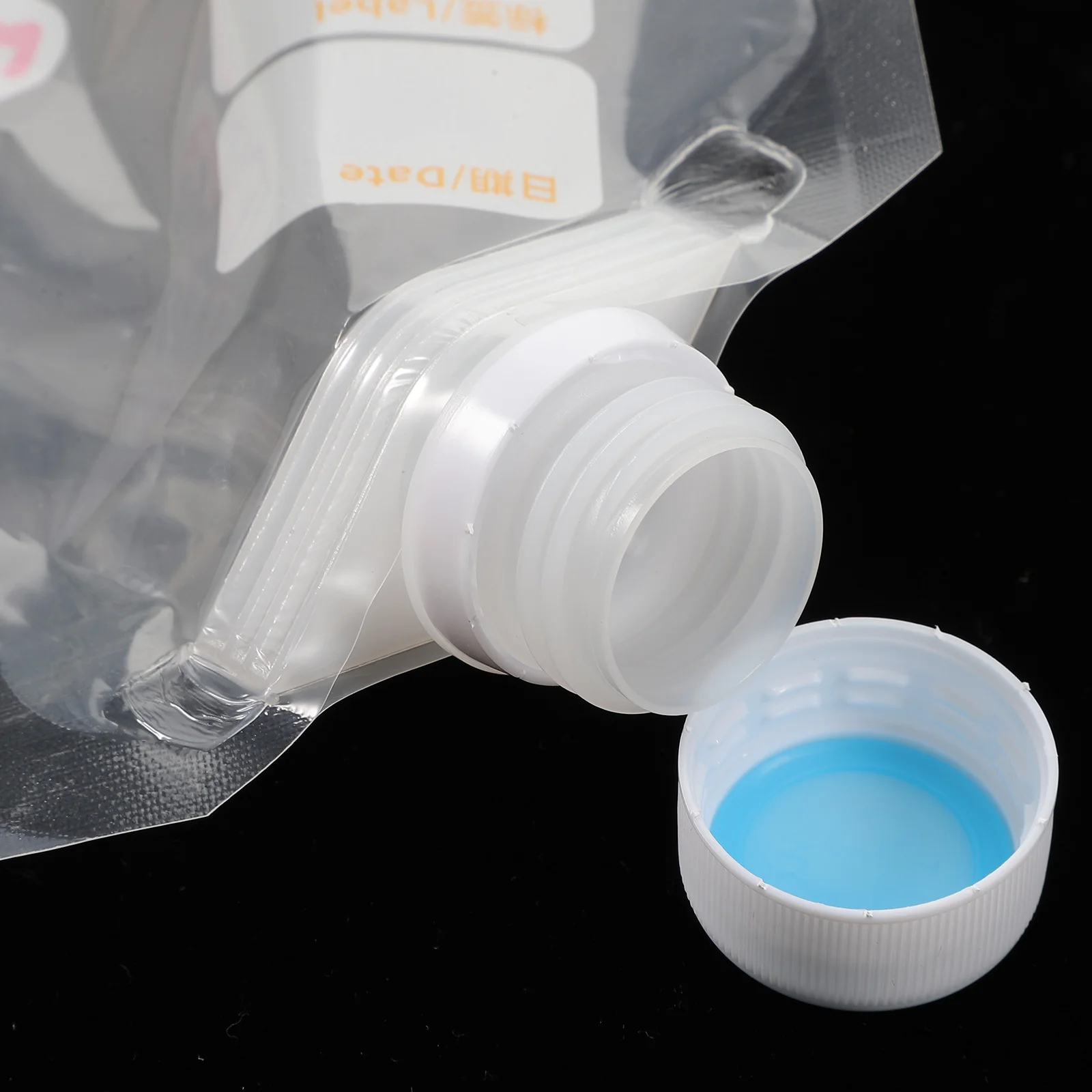 

3pcs Sealed Storage Bags Resealable Food Pouches For Coffee Beans Tea Nuts With Screw Lid Stand Up Container Portable Clear Bags