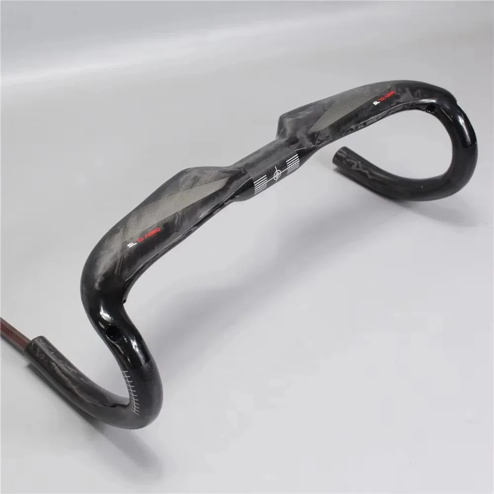 Kierownica rowerowa szosowa z włókna węglowego SL70 2025, pełna karbonowa, mostek, wykończenie UD, matowa karbonowa kierownica 400/420/440mm