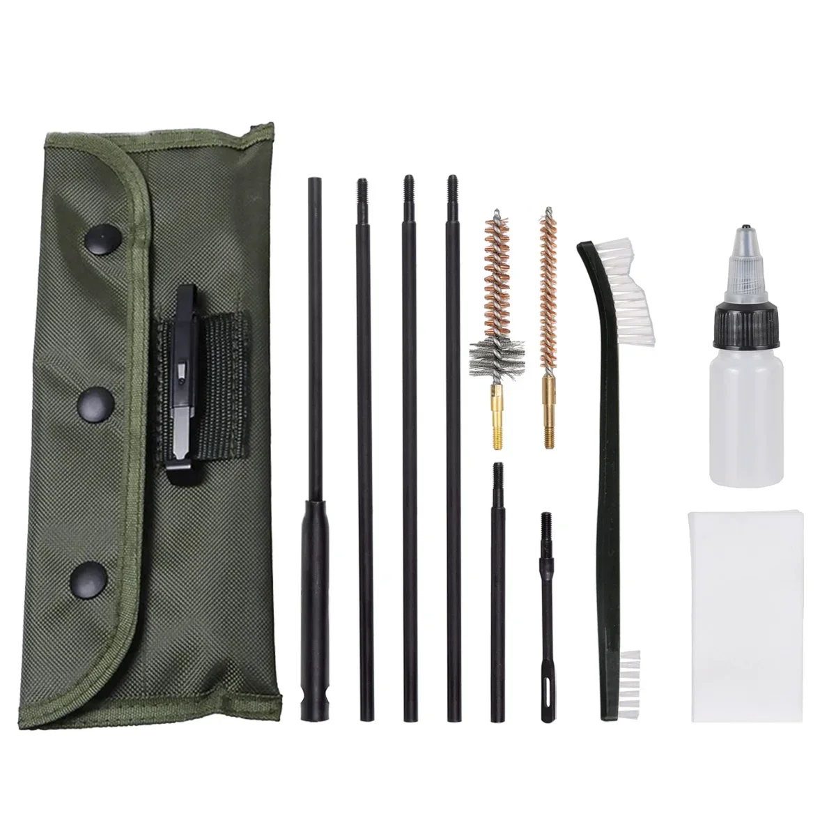 10PCS/Pack AR15 M16 M4 Gun Brushes Cleaning Kit Airsoft Pistol Cleanner 5.56mm .223 22LR .22 Tactical Rifle Gun Brushes Set