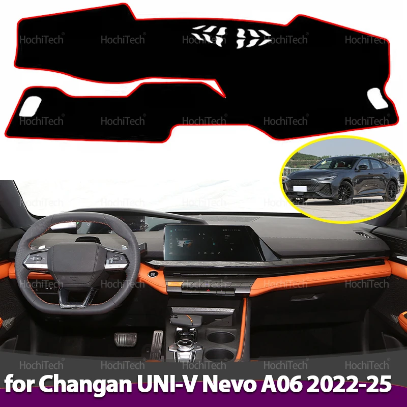 

Чехол на приборную панель для Changan UNI-V Nevo A06 2022 2023 2024 2025, противоскользящий коврик, чехол на приборную панель, ковер, солнцезащитный козырек, аксессуары для приборной панели