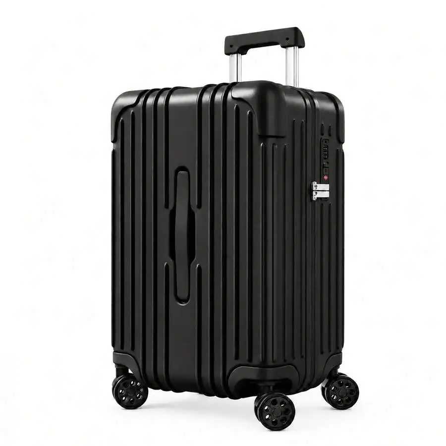 Carry On Luggage 20 Inch Hardshell Suitcases With Spinner Wheels 100%PC Hardside TSA Lock Cup Holder Airline Approved Travel Sui