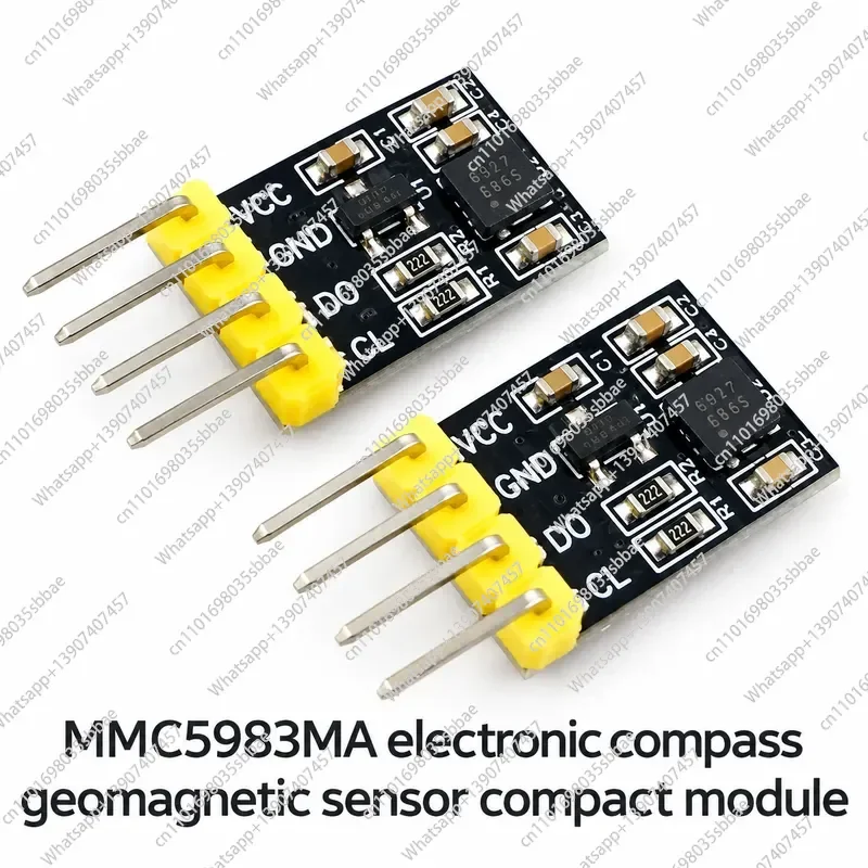 1-10Pcs for  Mini MMC5983MA  Electronic Compass Geomagnetic Sensor Compact Module