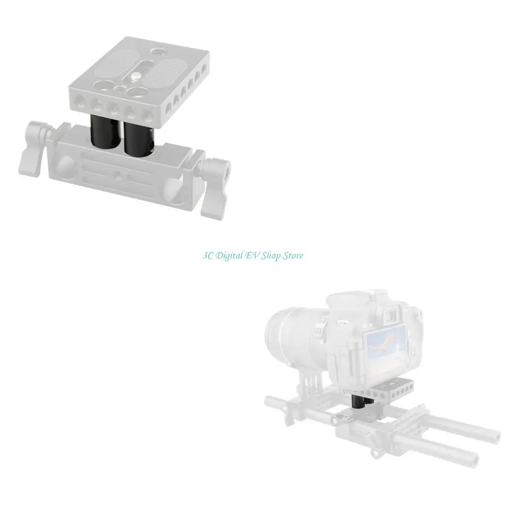

E74D Двойная трубка со стояками, диаметр 15 мм, длина 20 мм, алюминиевый сплав, резьба 1/4–20, 1 пара